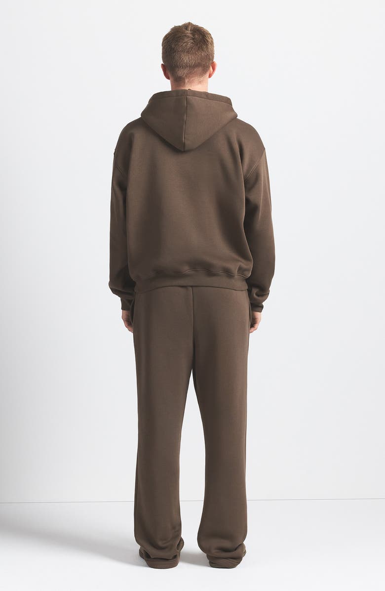 SKIMS Fleece Lounge Relaxed Hoodie, Alternate, color, Driftwood