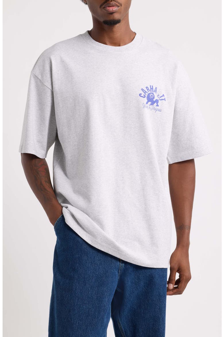 Well Built Organic Cotton Graphic T-Shirt, Main, color, ASH HEATHER