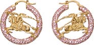 Burberry EKD Pavé Hoop Earrings