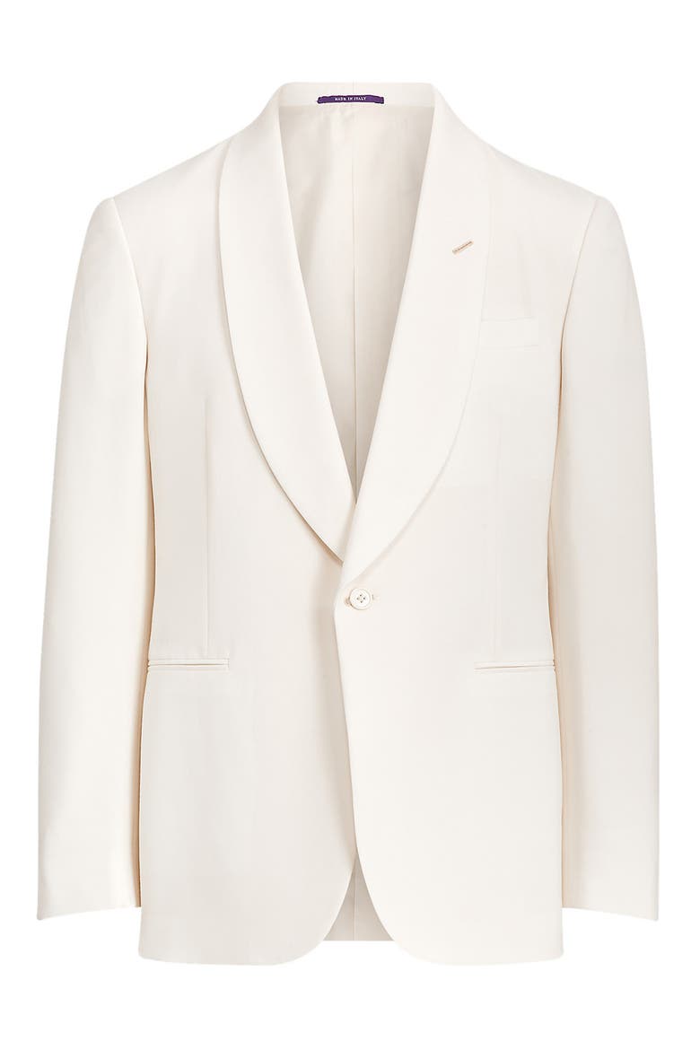 Gregory Wool Barathea Dinner Jacket, Alternate, color, CREAM