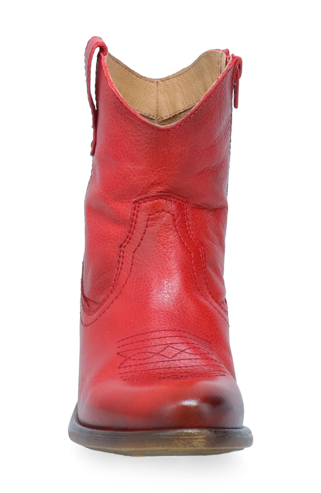 Carlitos Western Bootie, Alternate, color, RED