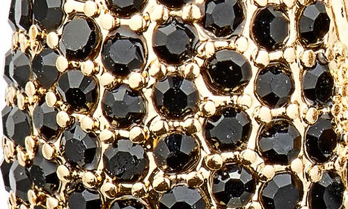 Shop Nordstrom Crystal Pavé Teardrop Stud Earrings In Black- Gold