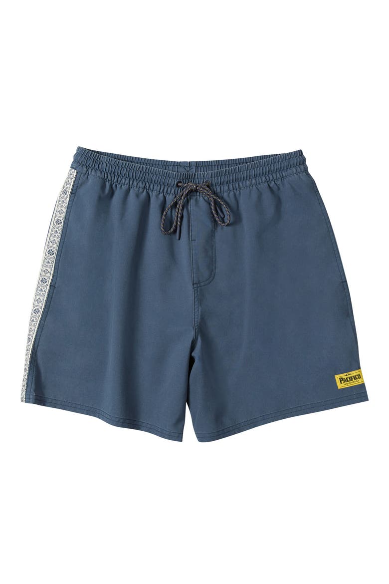 Pacifico Talavera Volley Swim Trunks, Alternate, color, DARK DENIM