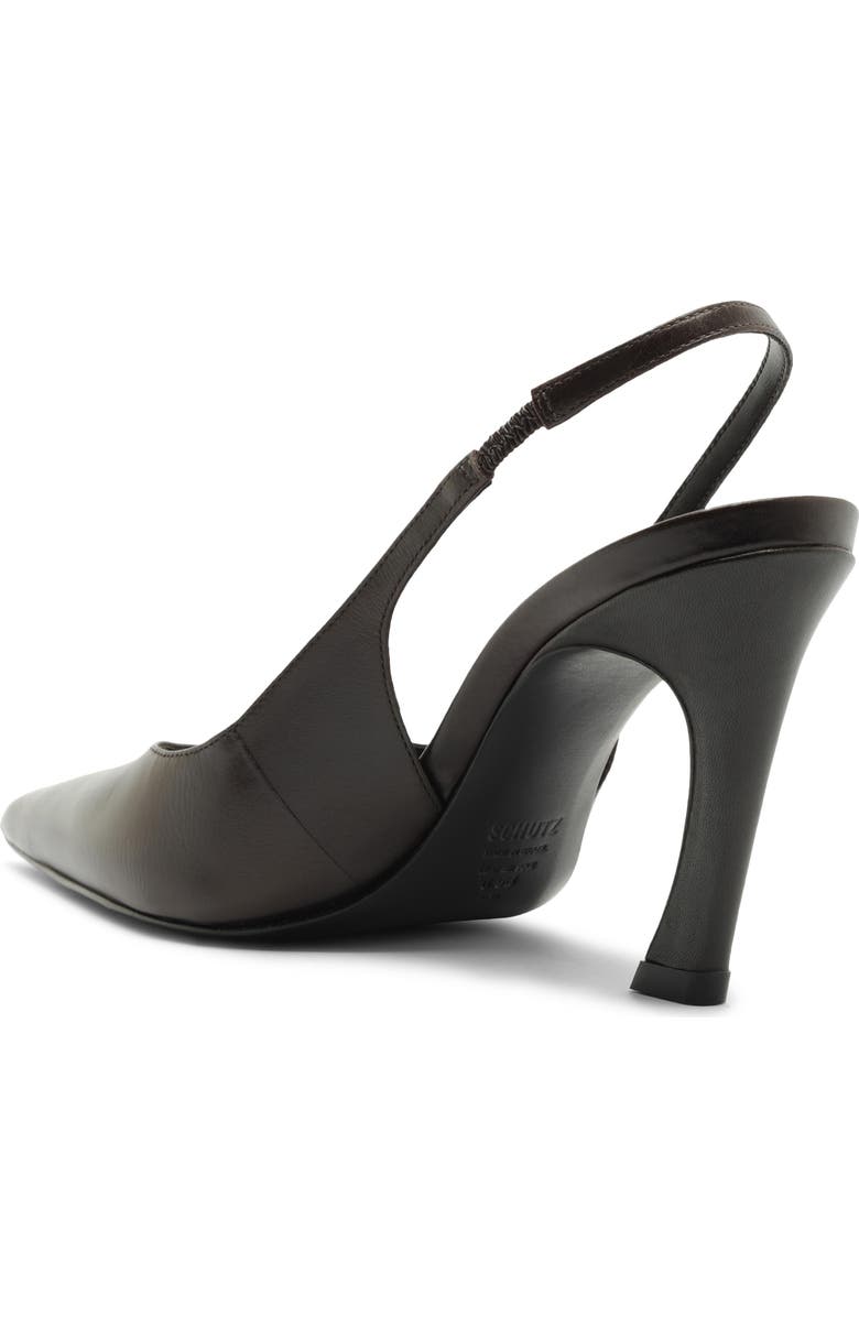 Schutz Lexi Slingback Pointed Toe Pump, Alternate, color, Dark Brown