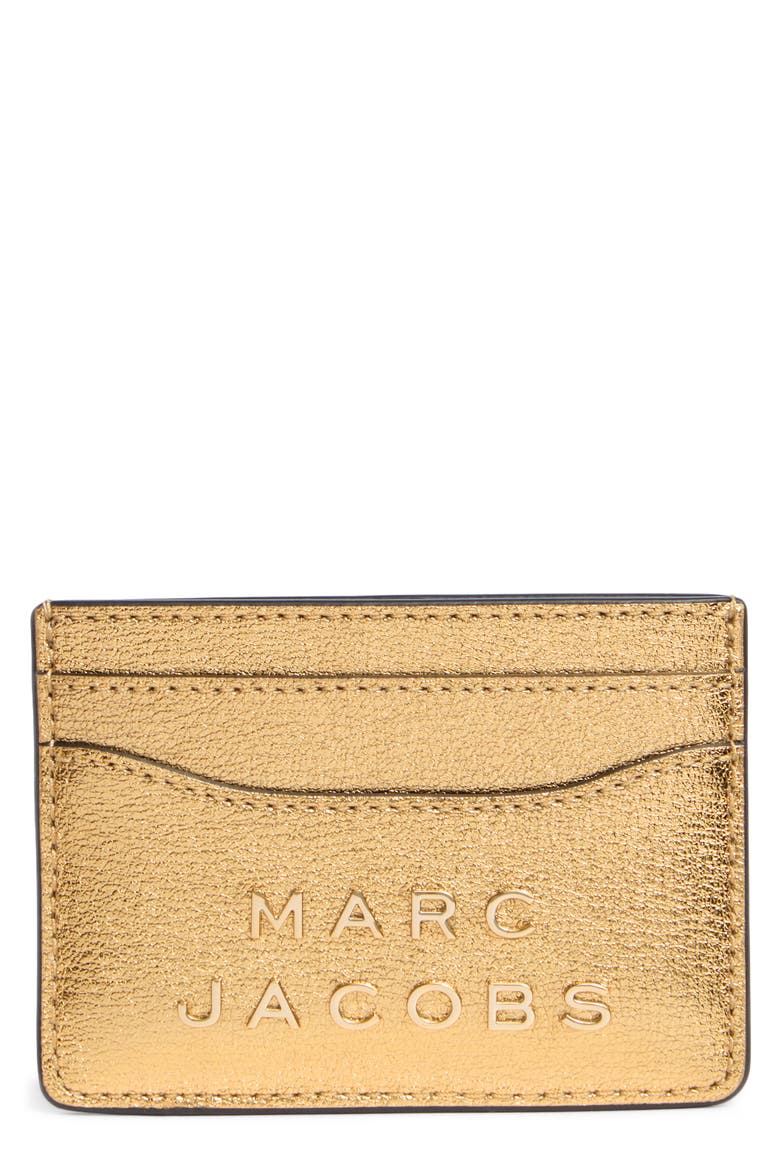 Metallic Flash Card Case, Main, color, GOLD
