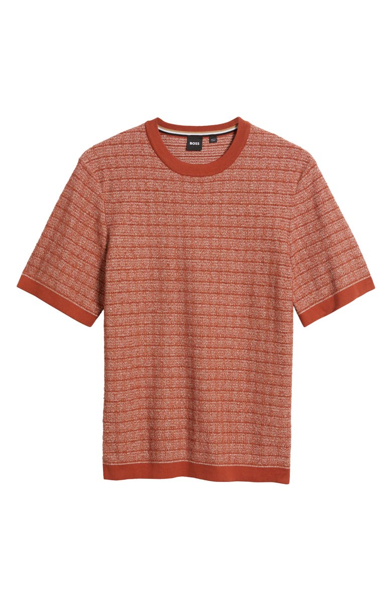 BOSS Jiordano Cotton Blend T-Shirt, Alternate, color, Dark Orange