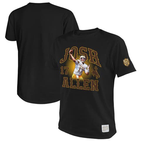 Men
s Original Retro Brand Josh Allen Black Wyoming Cowboys Name 
Number T-Shirt