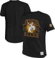 Retro Brand Men's Original Retro Brand Josh Allen Black Wyoming Cowboys Name & Number T-Shirt