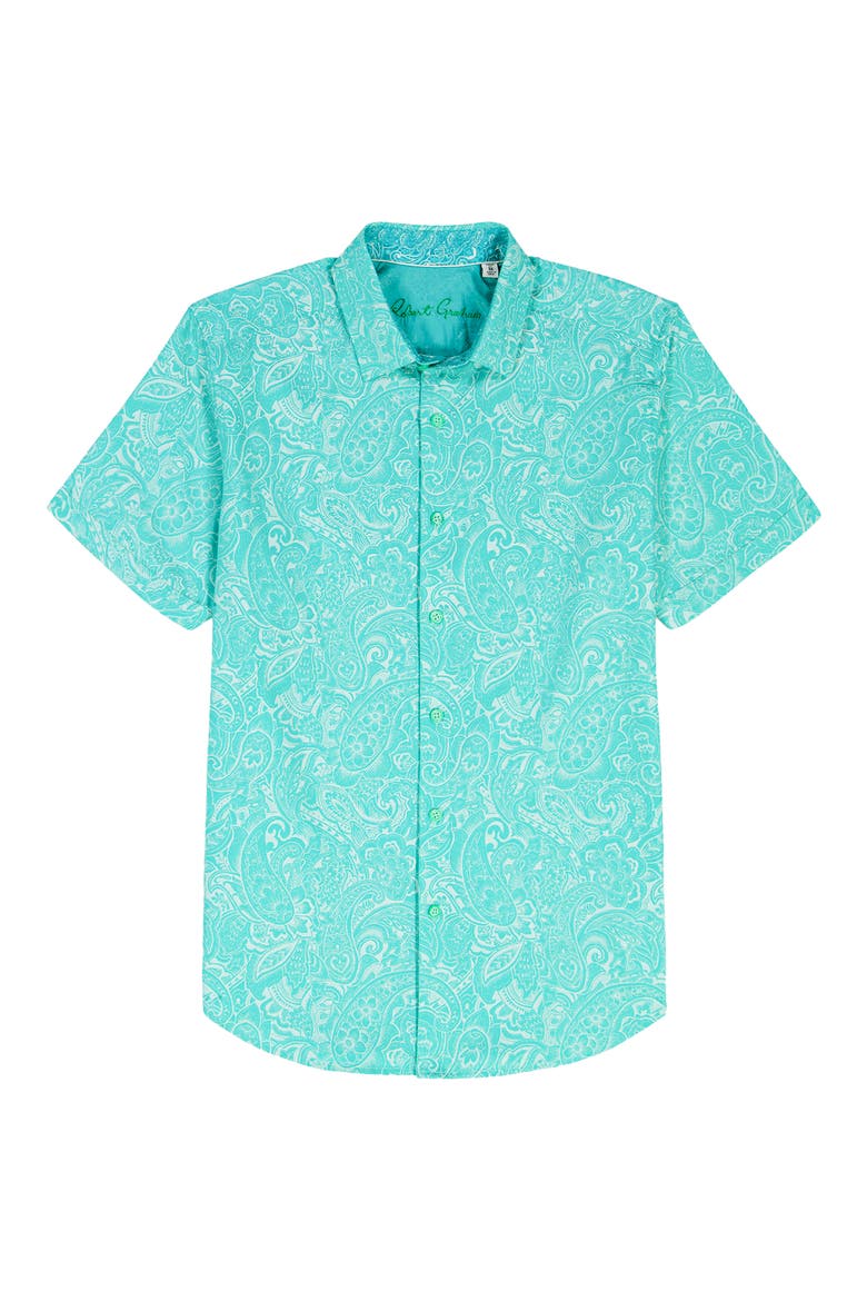 Hudson Short Sleeve Button-Up Shirt, Alternate, color, MINT