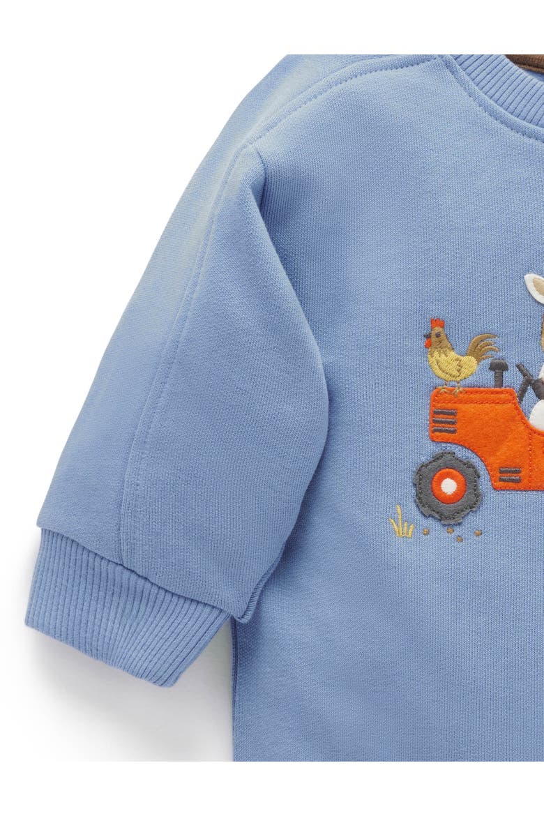 Tractor Sweater, Alternate, color, Bluestone