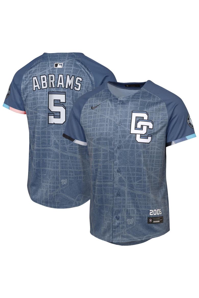 Youth Nike CJ Abrams Blue Washington Nationals City Connect 2025 Limited Jersey, Alternate, color, Blue