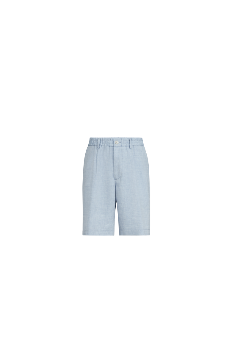 Brunello Cucinelli Chevron Bermuda shorts, Main, color, Azure