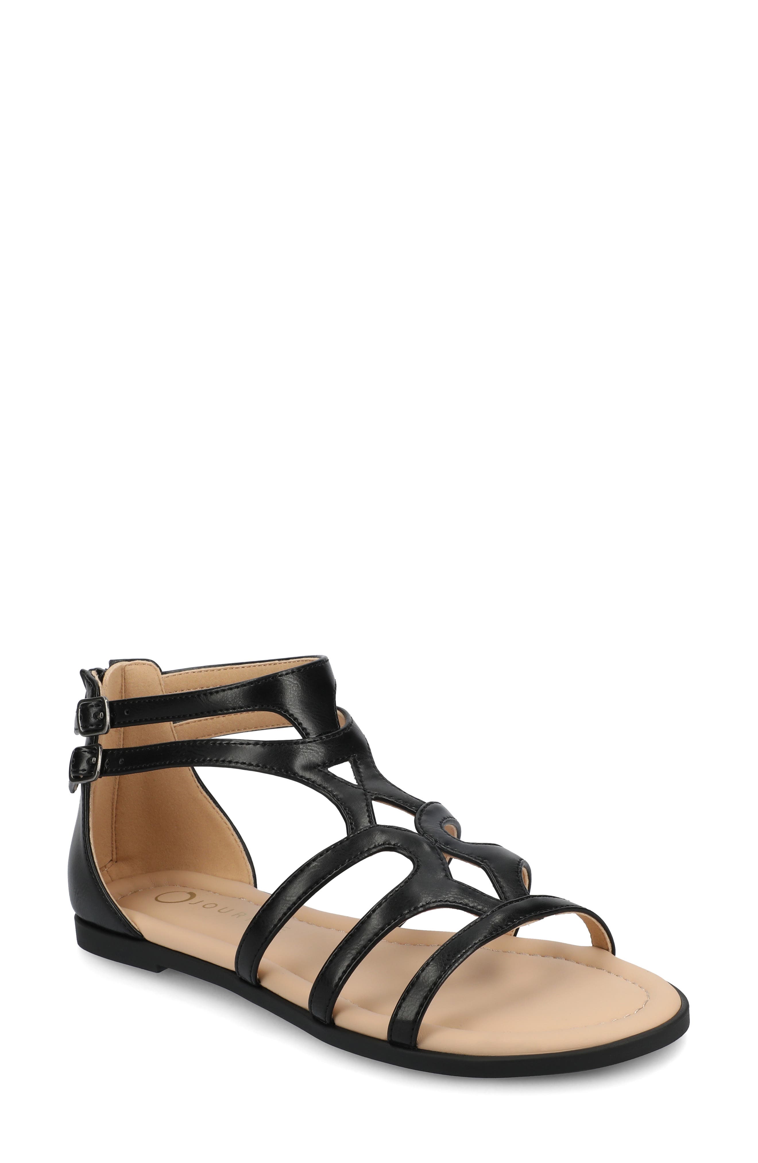 Journee Collection Genneva Cage Sandal - Extra Wide Width Available, Main, color, 