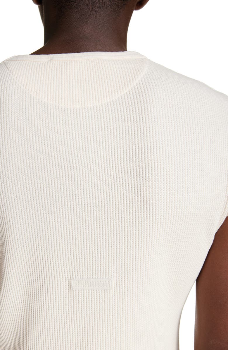 Acne Studios Waffle Knit Cotton T-Shirt, Alternate, color, Soft Pink