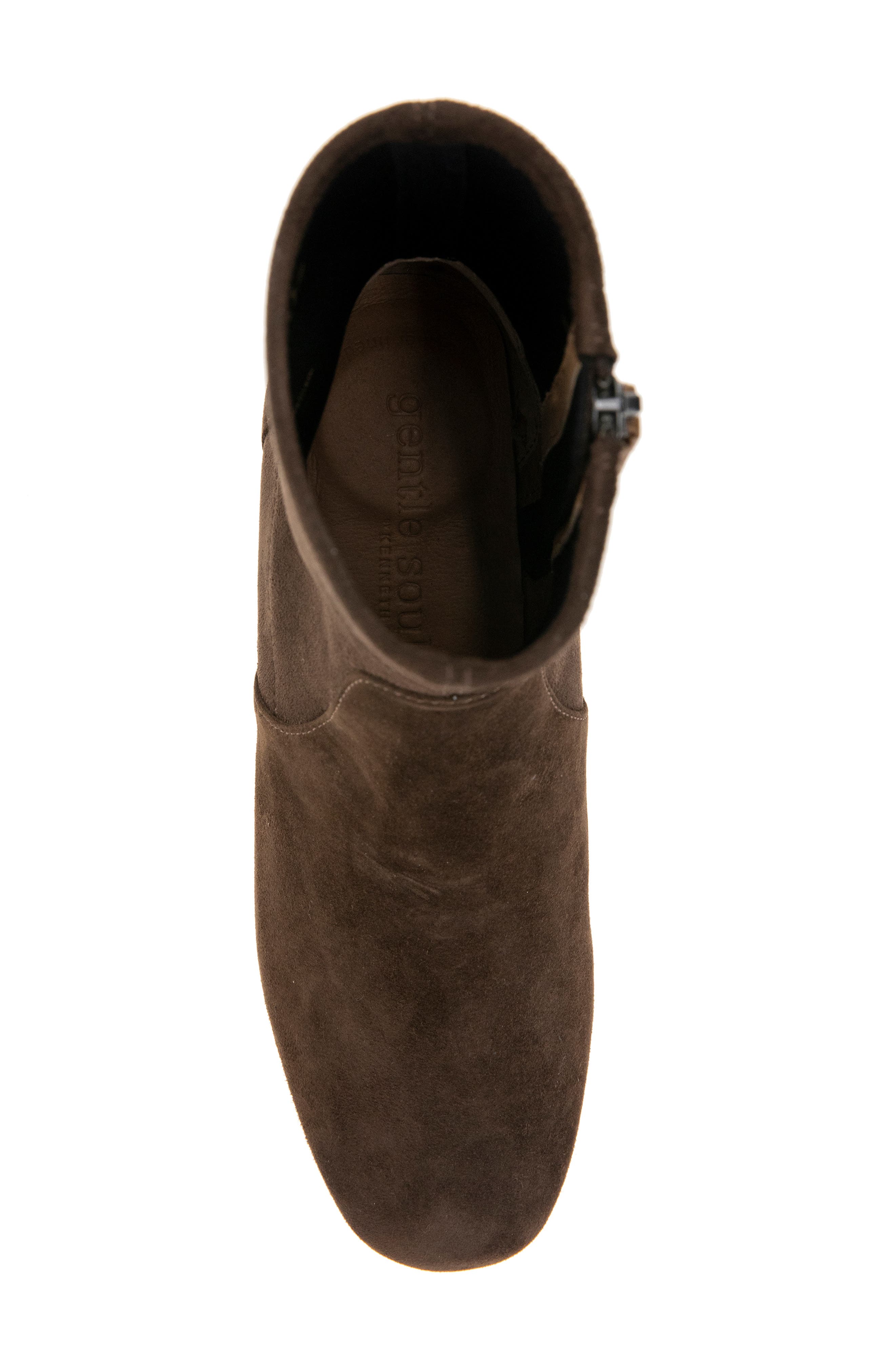 Elly Bootie, Alternate, color, CHOCOLATE SUEDE