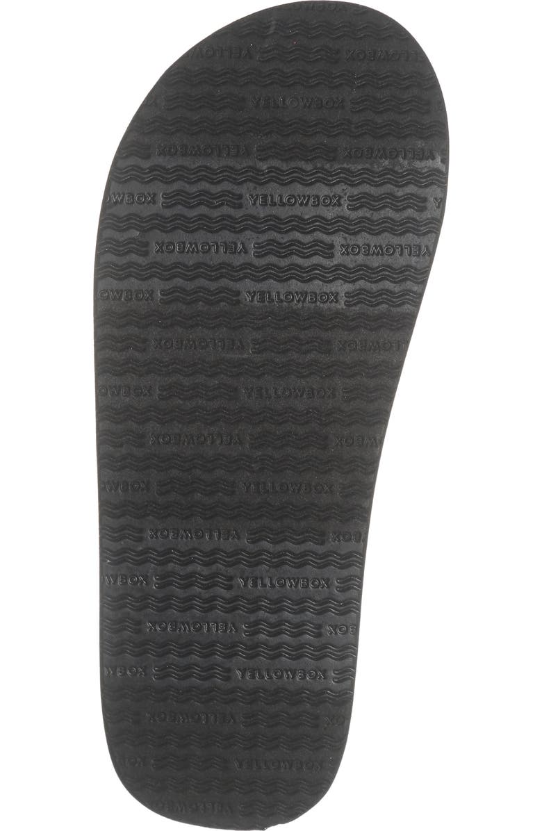 Yellow Box Premium Dax Flip Flop, Alternate, color, Black