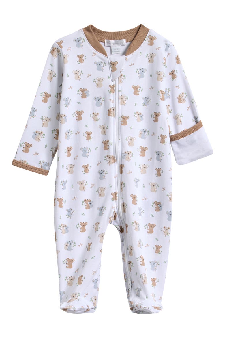Kids' Pima Cotton Zip Footie, Main, color, MULTI