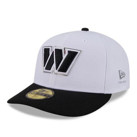 Men's New Era  White/Black Washington Commanders 2026 NFL Draft Pre-Curved 59FIFTY Fitted Hat