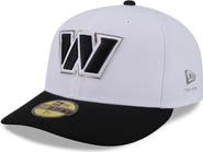 New Era Men's New Era White/Black Washington Commanders 2026 NFL Draft Pre-Curved 59FIFTY Fitted Hat