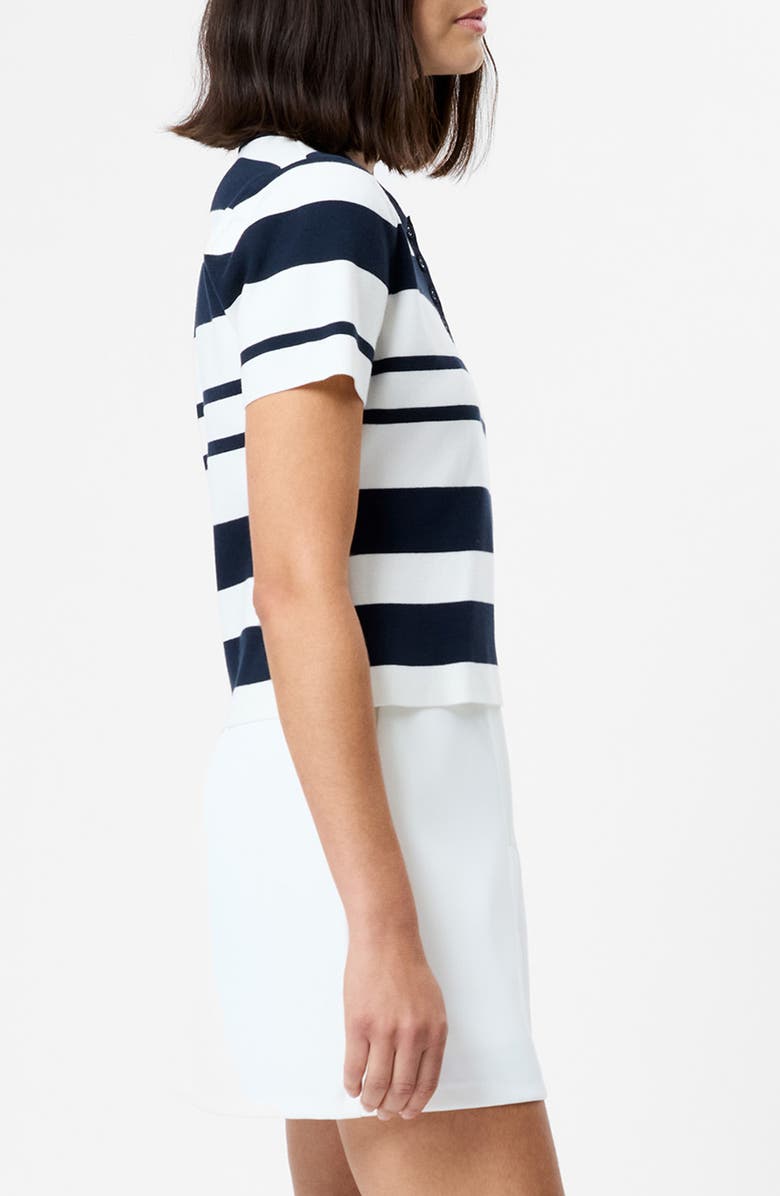 French Connection Maxime Stripe Polo, Alternate, color, Summerwhite-Marine