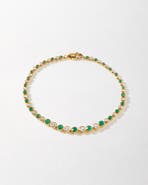 Edge of Ember Serena Green & White Tennis Bracelet
