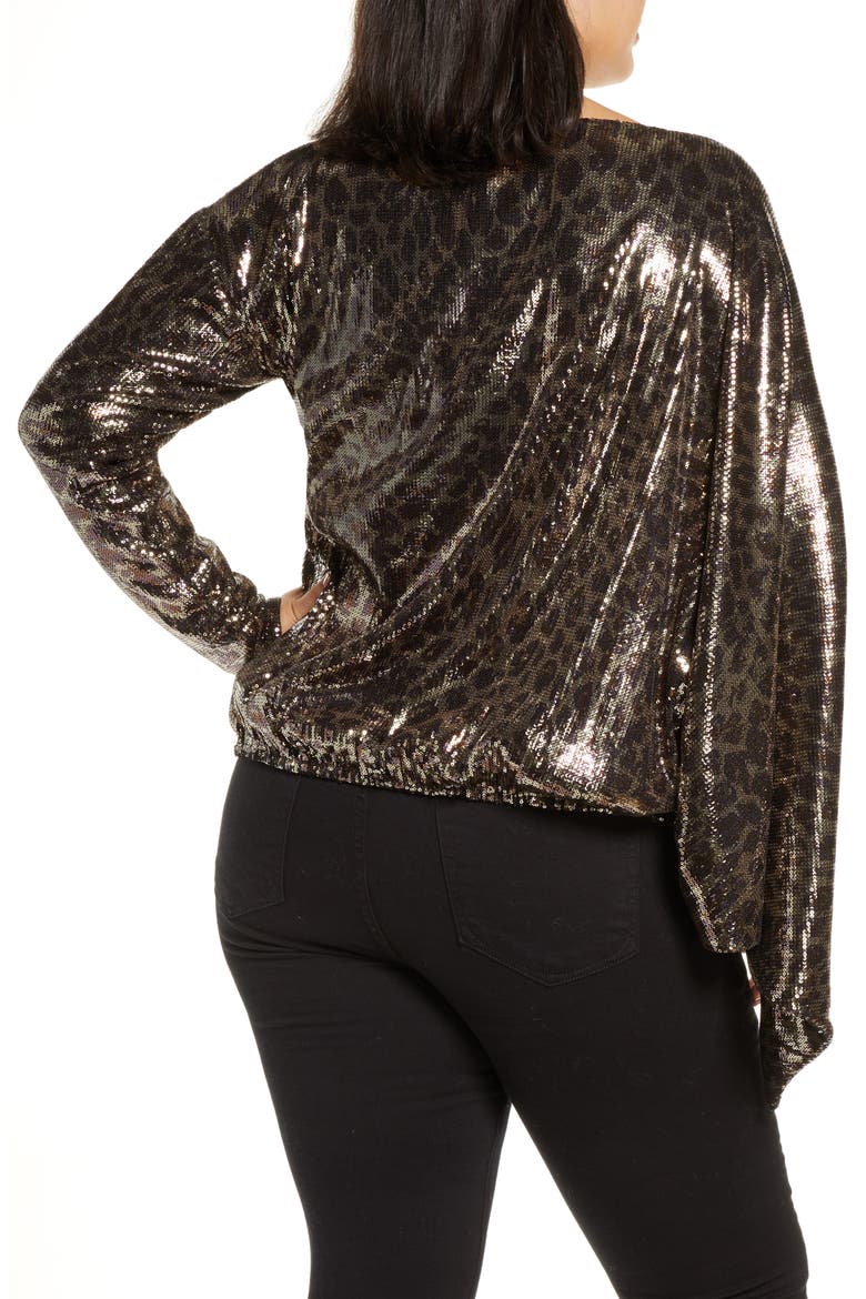 Jenny Sequin Leopard Print Convertible Top, Alternate, color, MINI SEQUIN-LEOPARD