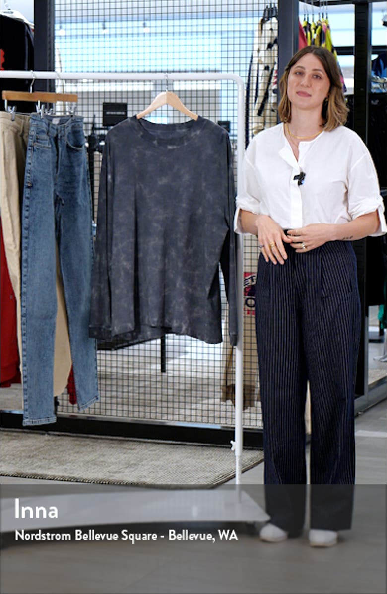 Cliff Washed Tie Dye Long Sleeve T-Shirt, sales video thumbnail