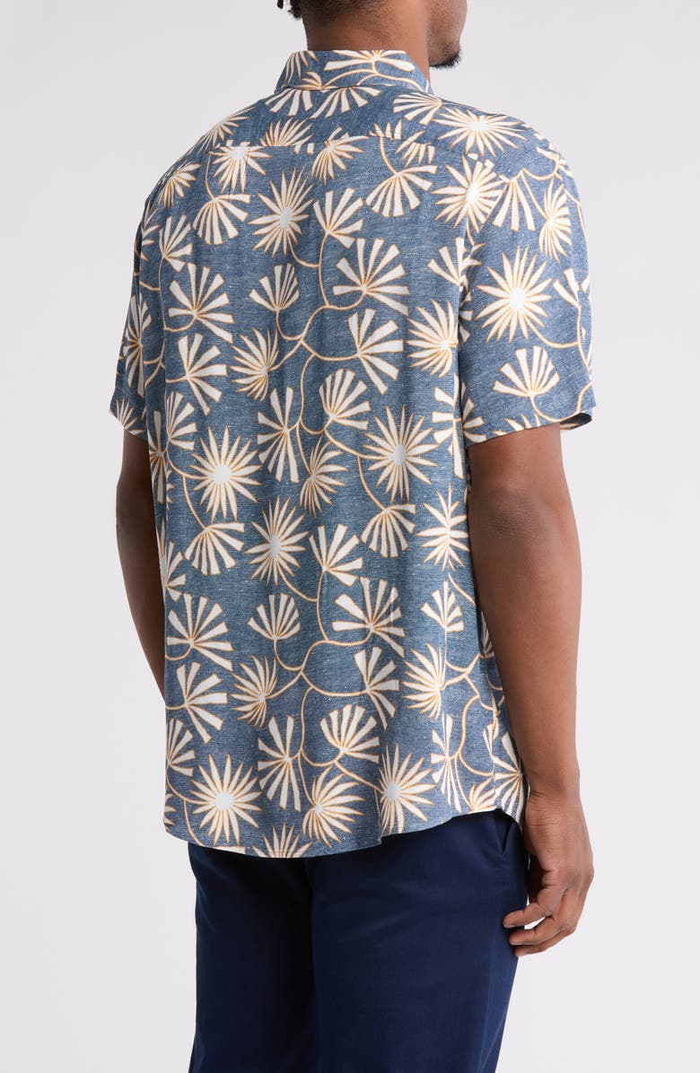 Original Penguin Botanical Short Sleeve Button-Up Shirt, Alternate, color,