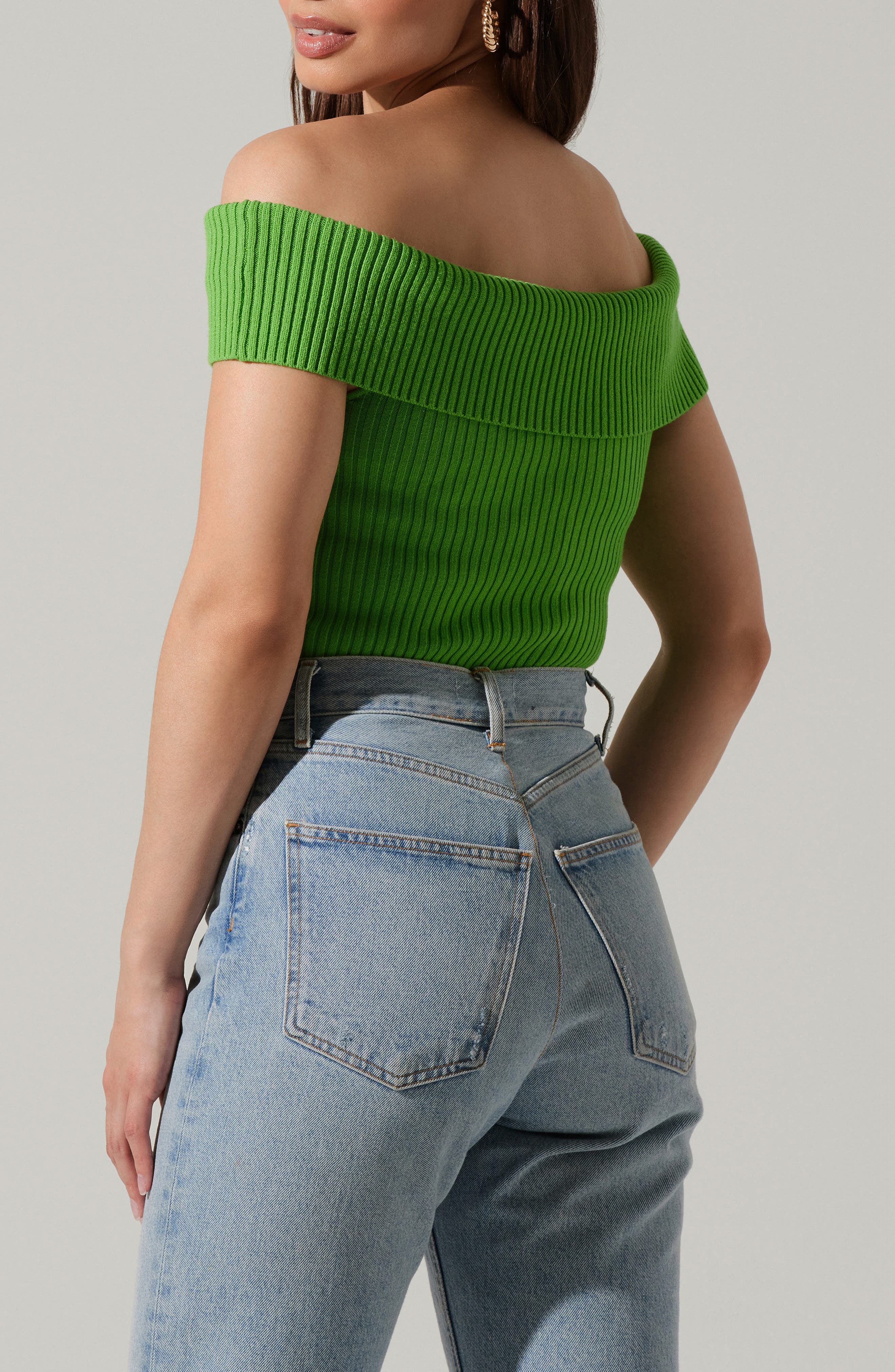 Ainsley Cutout Off the Shoulder Sweater - image 2