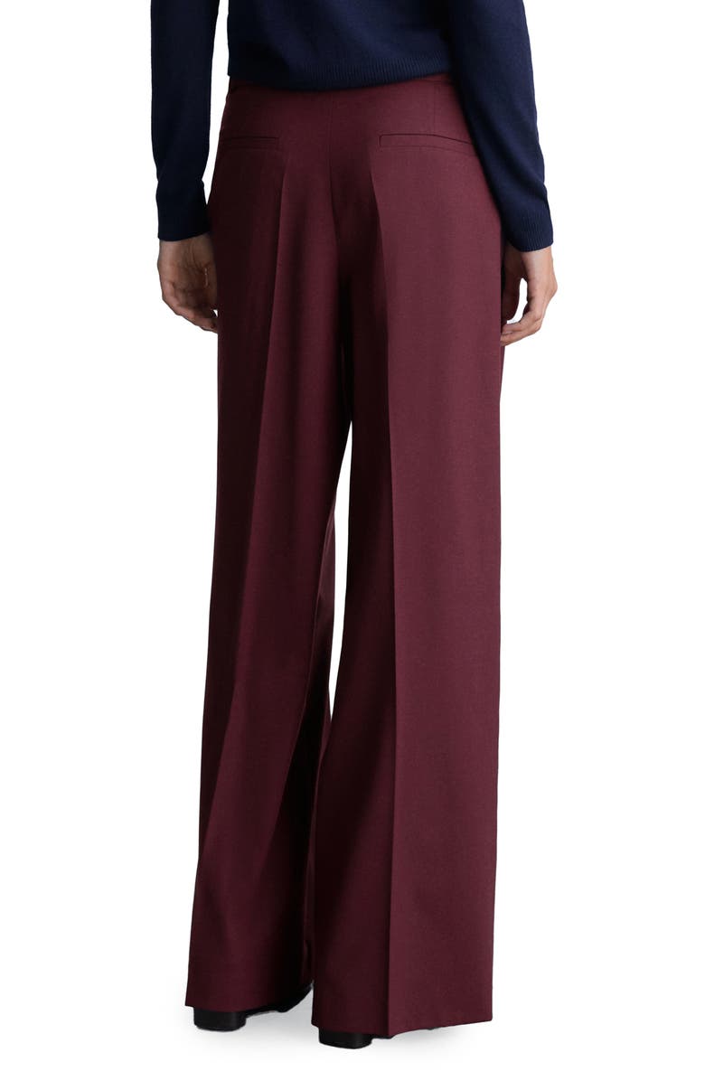 MANGO Pleated Wide Leg Pants, Alternate, color,