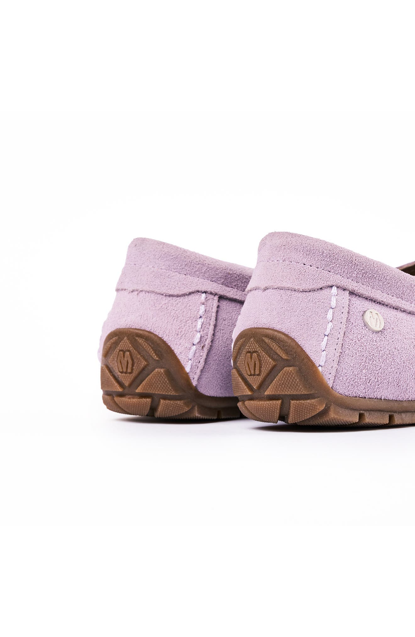 Minnetonka Moc Toe Driving Loafer, Alternate, color, Dusty Violet