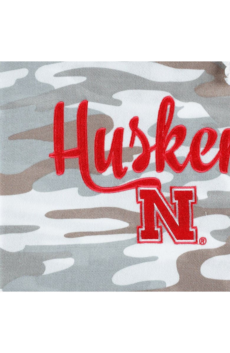 PRESSBOX Women's Pressbox Camo Nebraska Huskers San Pablo Pullover Hoodie, Alternate, color, Camo