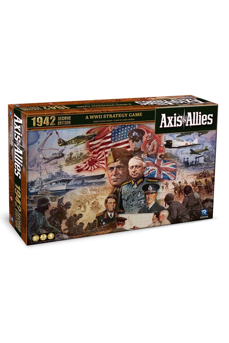 Axis & Allies 1942 Second Edition WWII War Miniatures Board Game, Main, color, Multicolored
