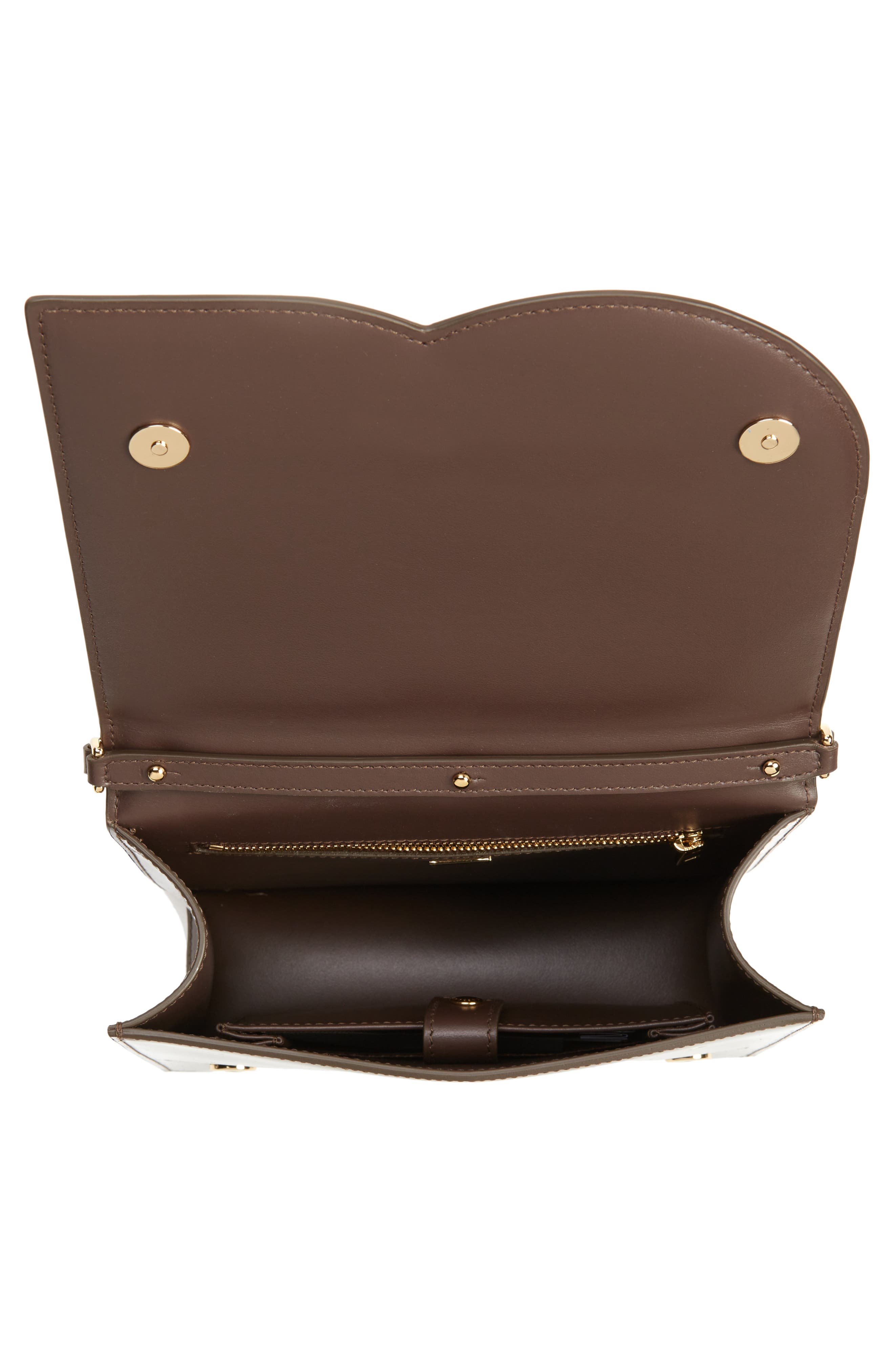 Dolce&Gabbana DG Logo Patent Leather Crossbody Bag, Alternate, color, 