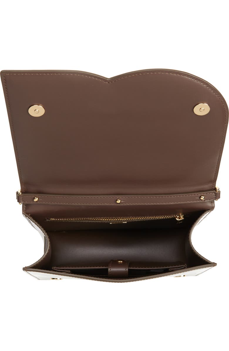 Dolce&Gabbana DG Logo Patent Leather Crossbody Bag, Alternate, color,