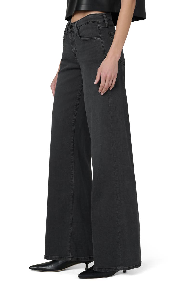 Joe's Jeans The Lou Lou Low Rise Wide Leg Jeans, Alternate, color, Black Cat
