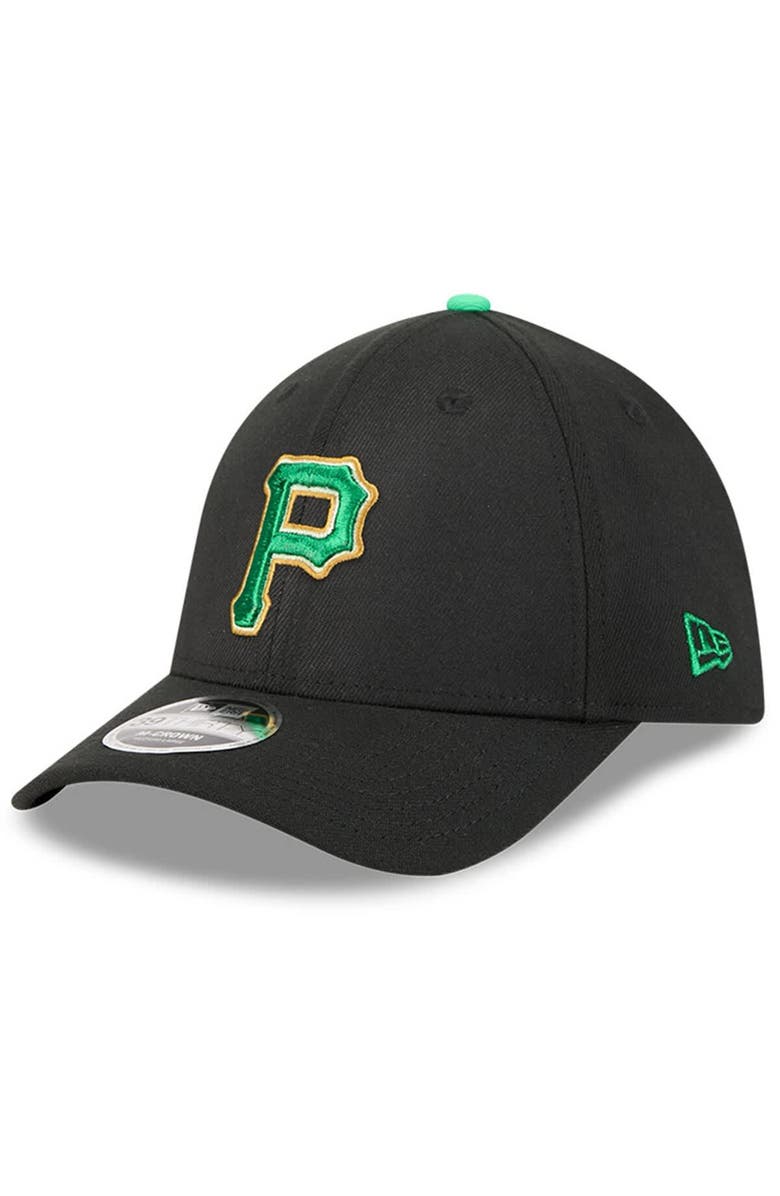 New Era Men's New Era Black Pittsburgh Pirates 2026 St. Patrick's Day 39THIRTY Flex Hat, Alternate, color, Black