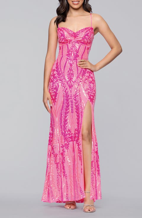Sequin Body-Con Gown