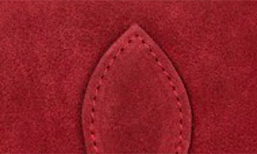 Persaman New York Annie Buckle Suede Crossbody Bag In Red