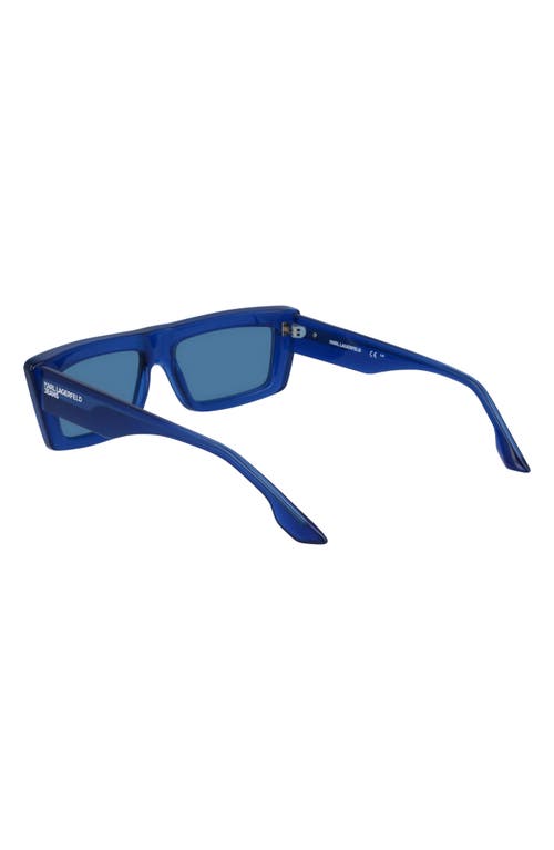 Karl Lagerfeld 56mm Rectangular Sunglasses