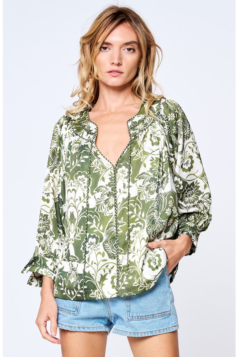 Katari Tiger Print Top, Alternate, color, GREEN MULTI