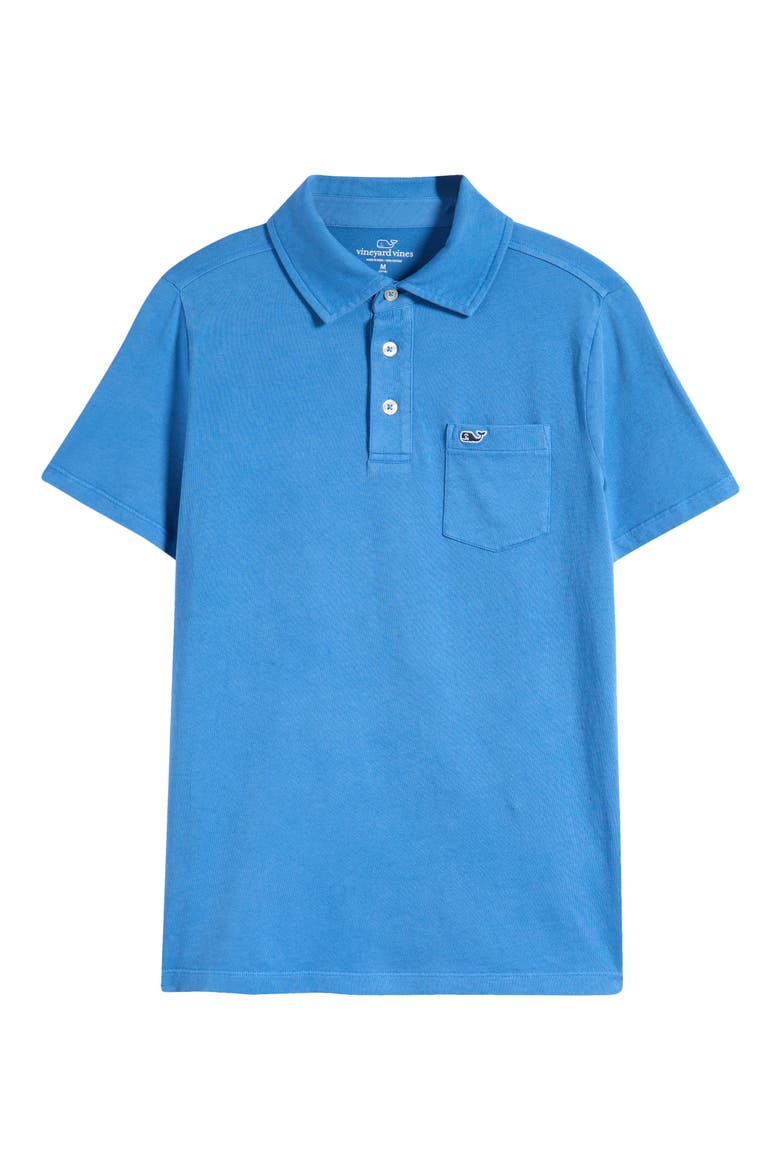 Kids' Exclusive Island Pocket Polo, Main, color, BLUE WAVE