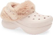 CROCS Bae Fleece Lined Platform Clog