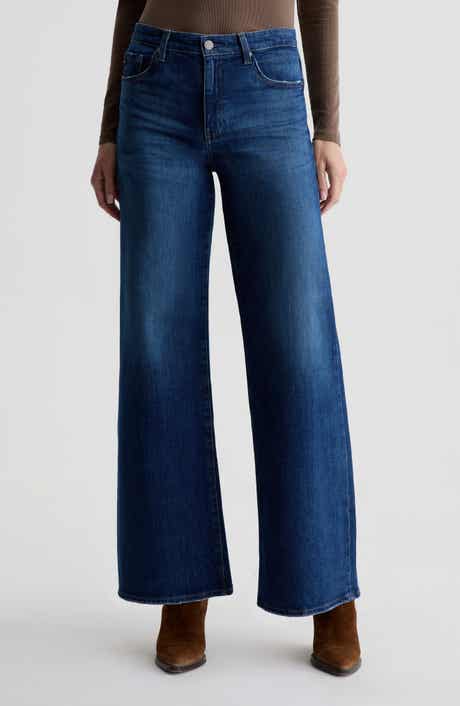 AG Saige Mid Rise Wide Leg Jeans