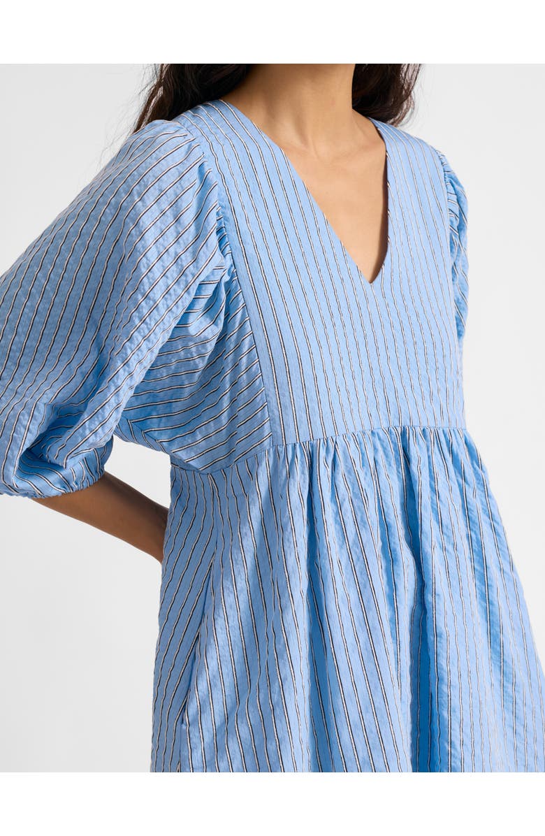 Albaray Stripe V-Neck Midi Dress, Alternate, color, Blue