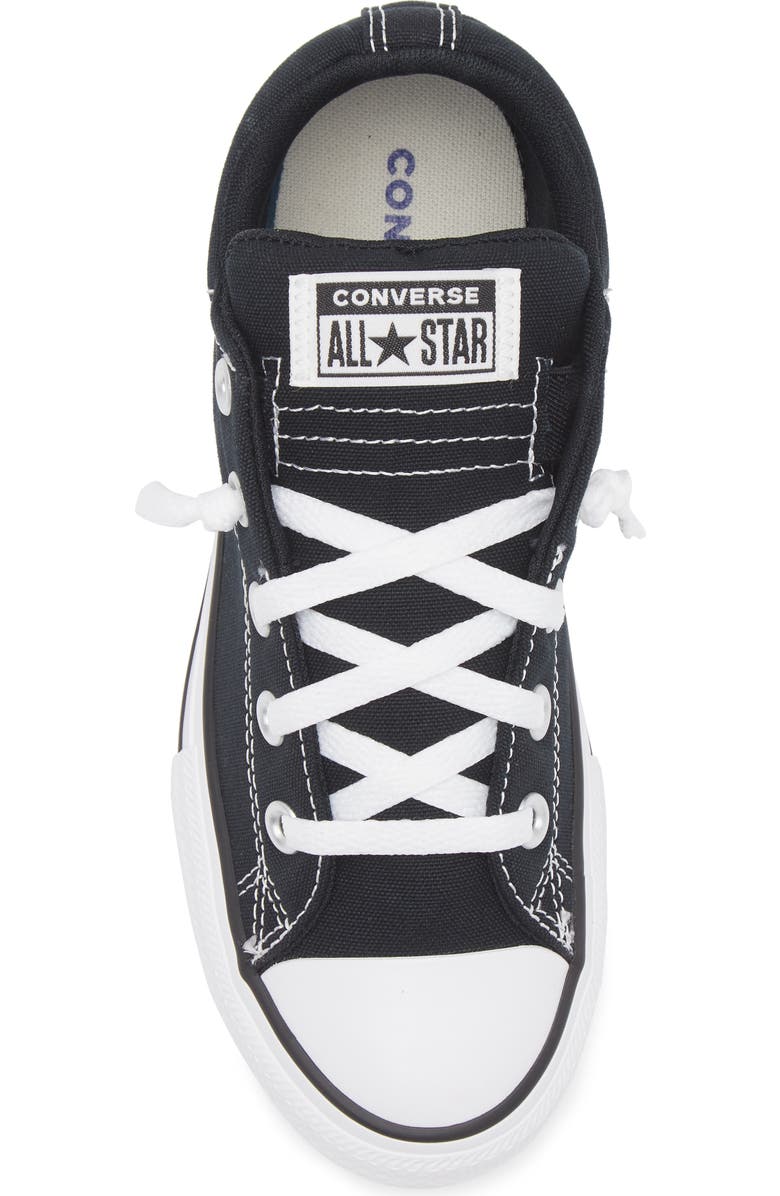 Converse Kids' Canvas Oxford Mid Sneaker, Alternate, color, Black/White/Black