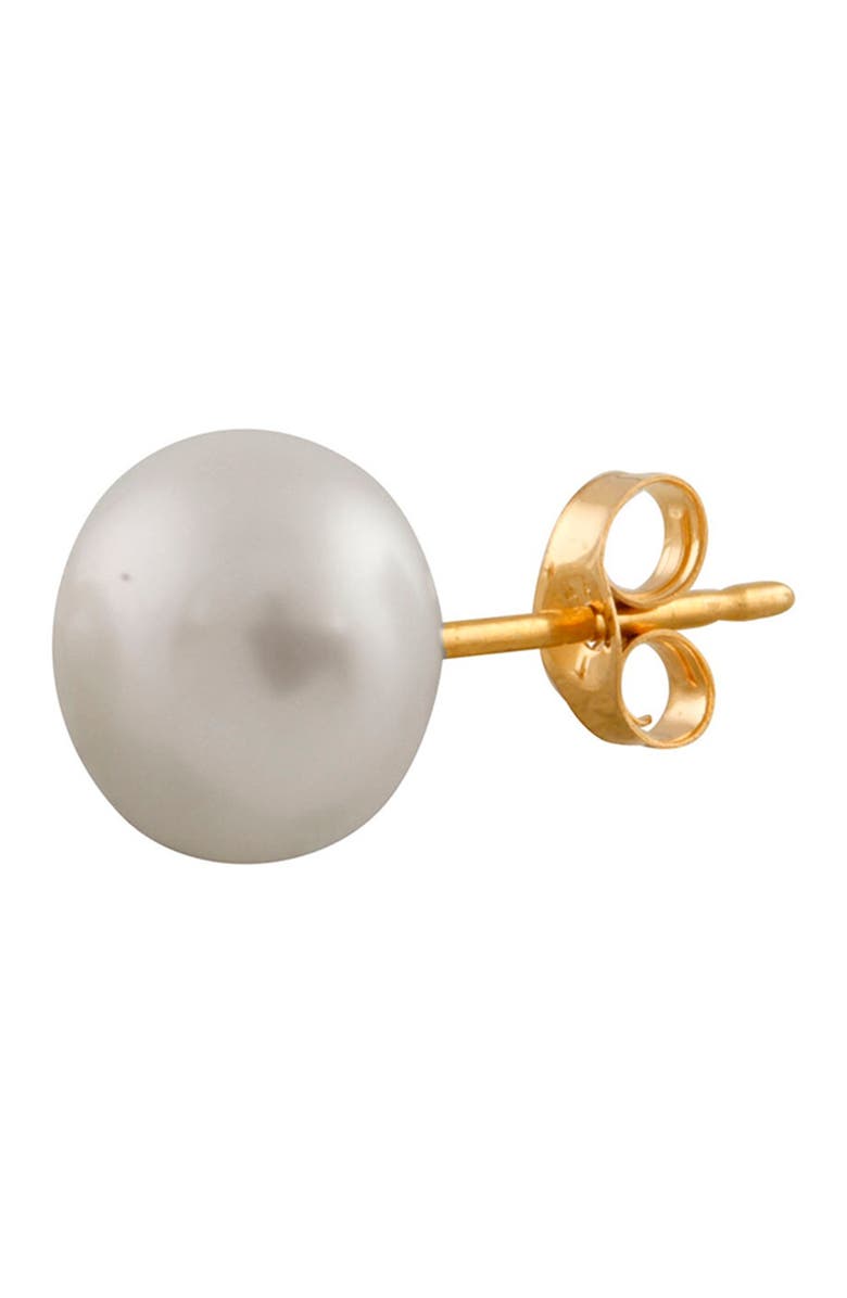 SPLENDID PEARLS 14K Yellow Gold 8.5-9mm Cultured Freshwater Pearl Stud Earrings, Alternate, color,