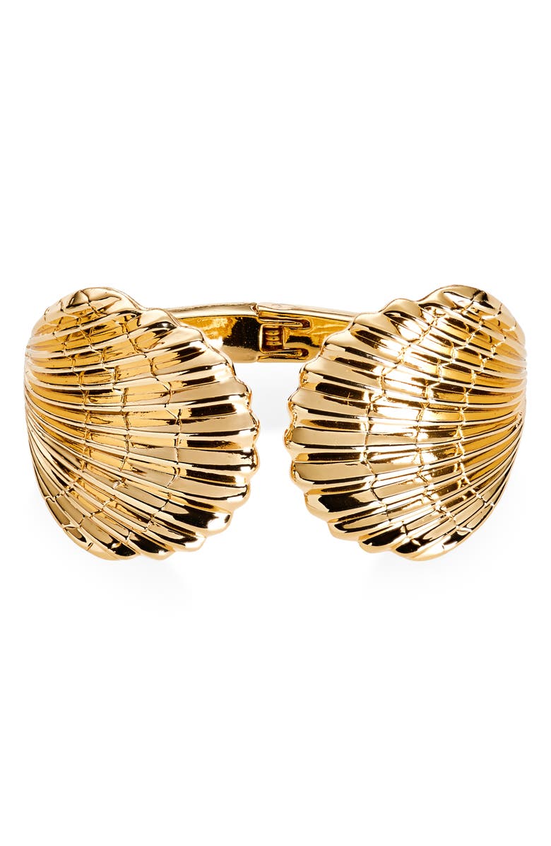 BaubleBar Murphy Cuff Bracelet, Main, color, Gold