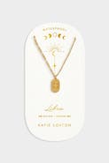 Katie Loxton 'Libra' Waterproof Gold Zodiac Necklace