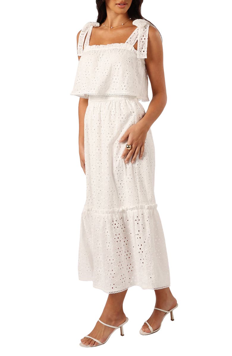 Petal & Pup Esther Eyelet Embroidered Sundress, Alternate, color,